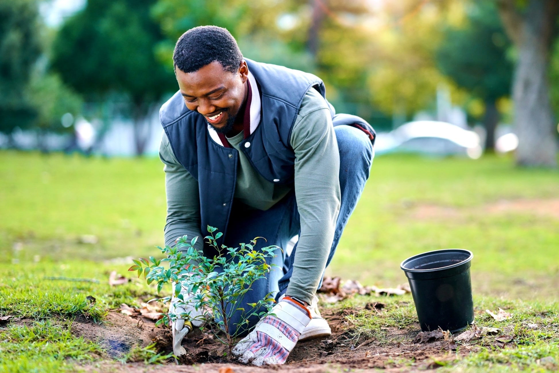 Man Gardening